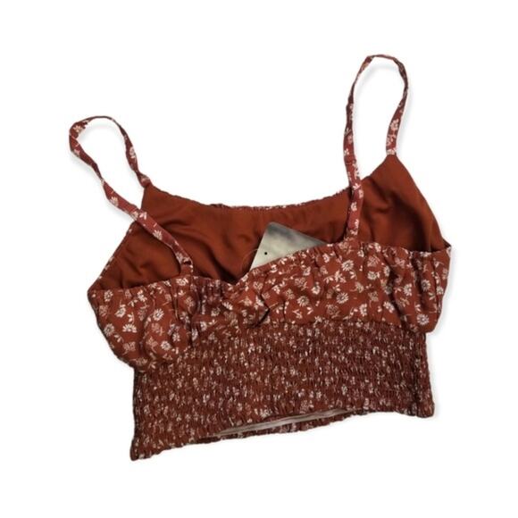 Women’s  Boho Crop Tank Top Brown size Medium - Picture 2 of 6